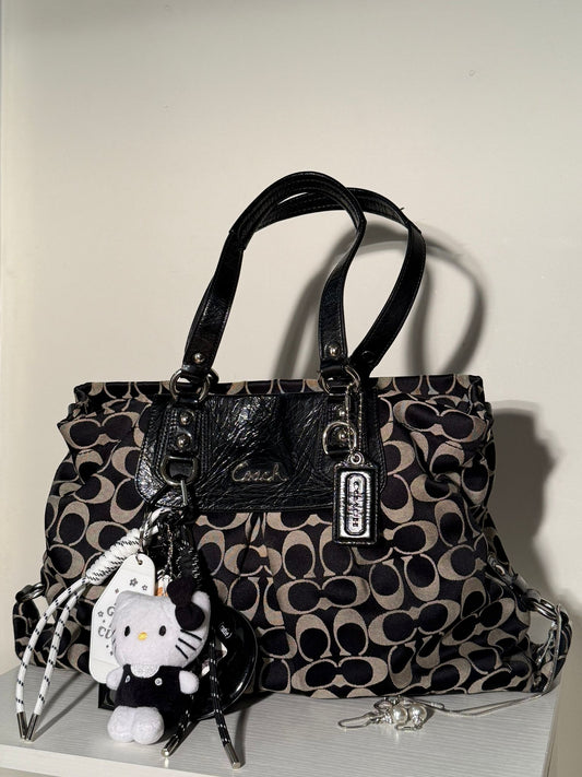 Coach Signature Black Carryall