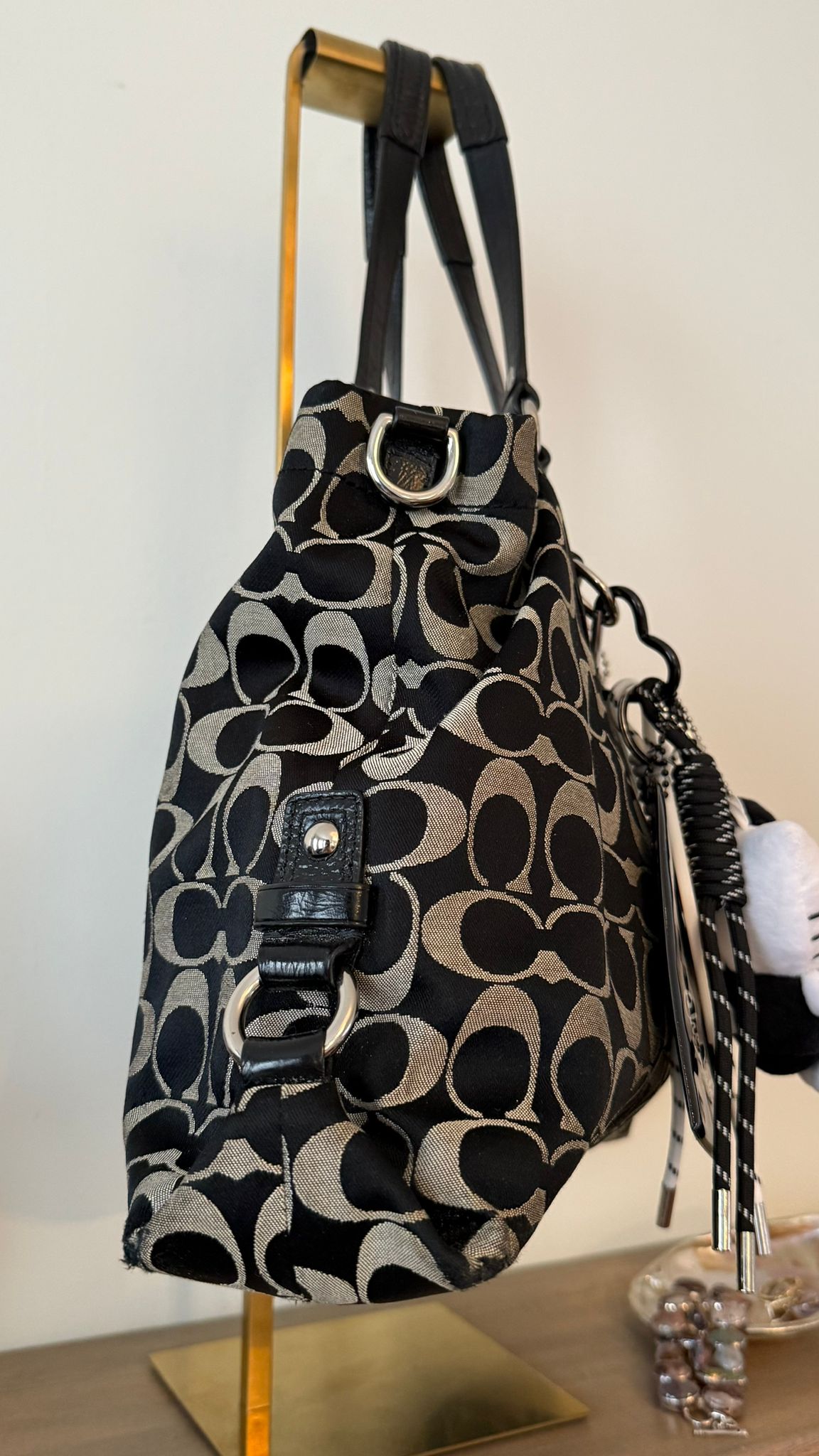 Coach Signature Black Carryall