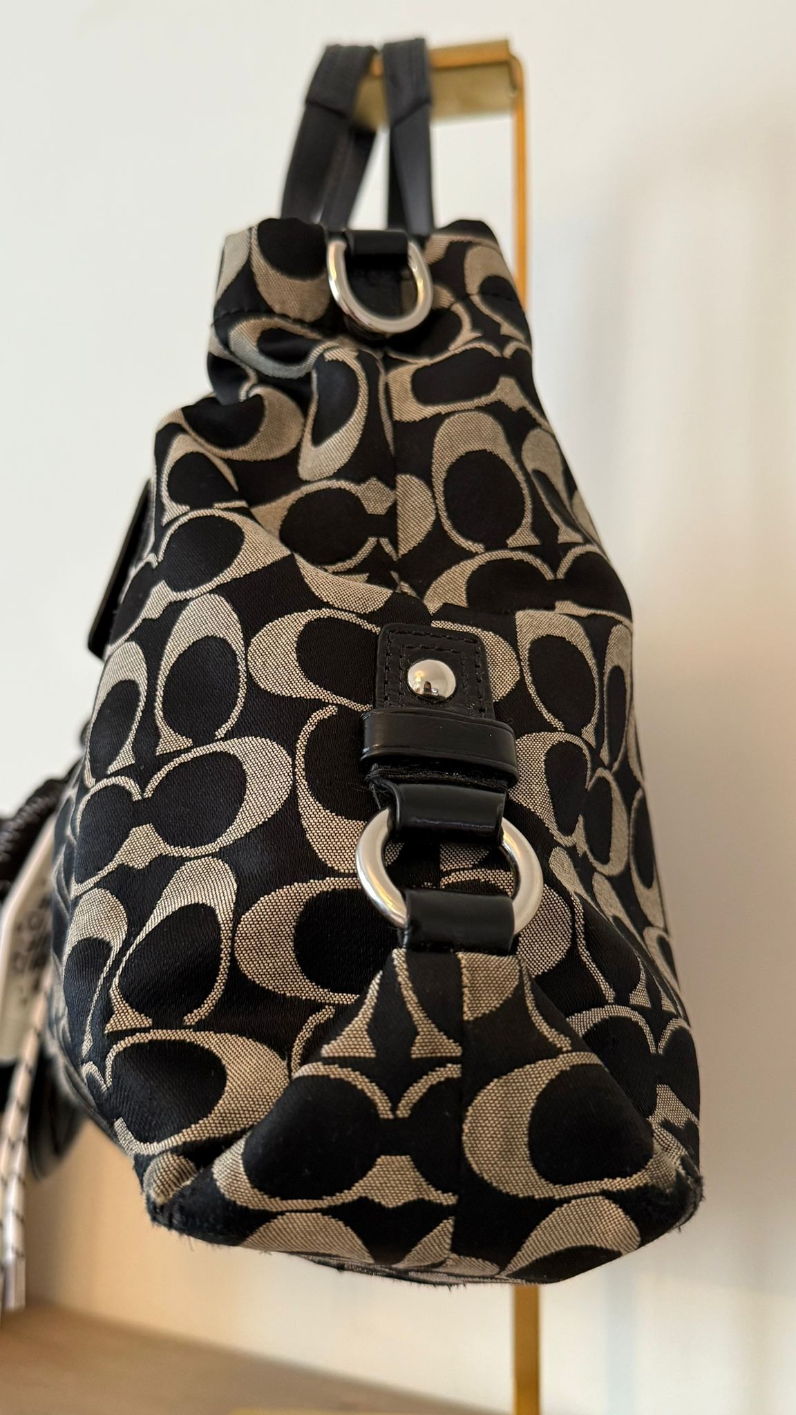 Coach Signature Black Carryall