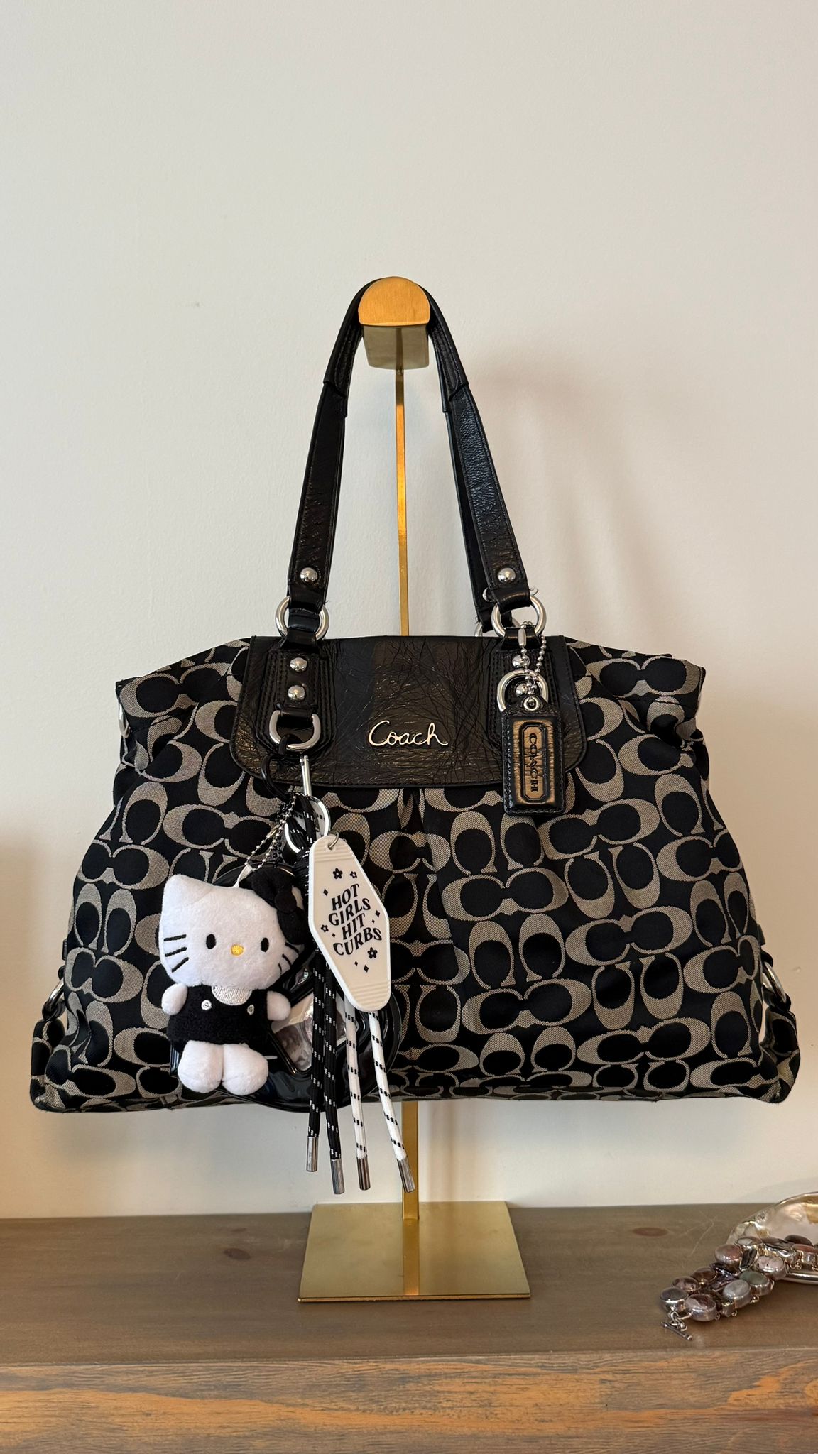 Coach Signature Black Carryall