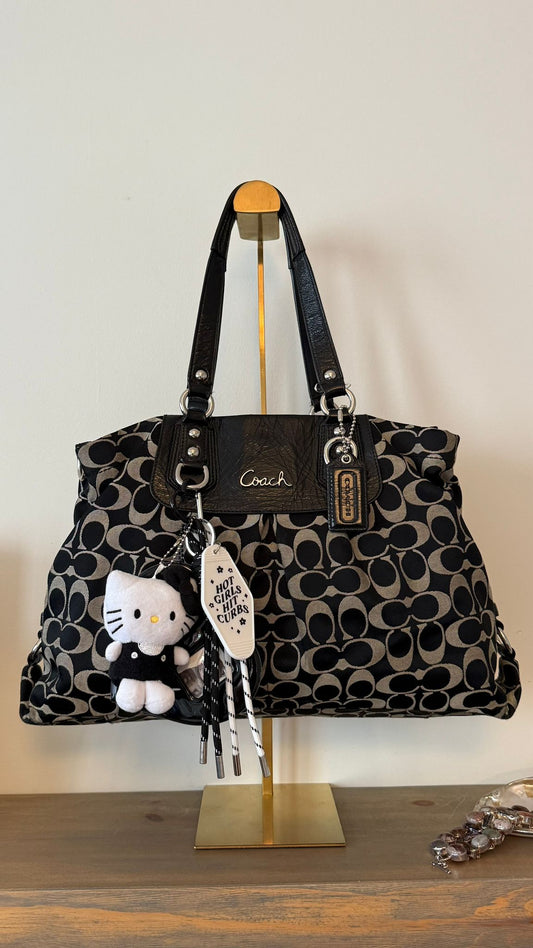Coach Signature Black Carryall