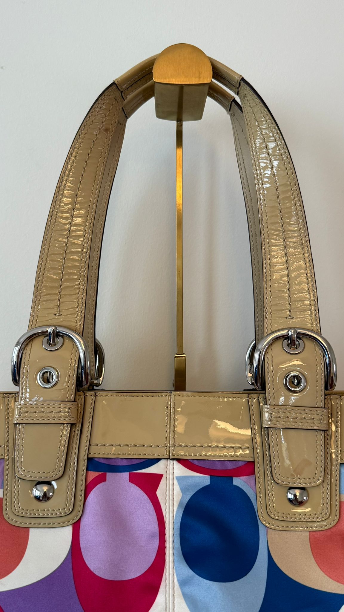 Coach Satin Multicolor Tote Bag