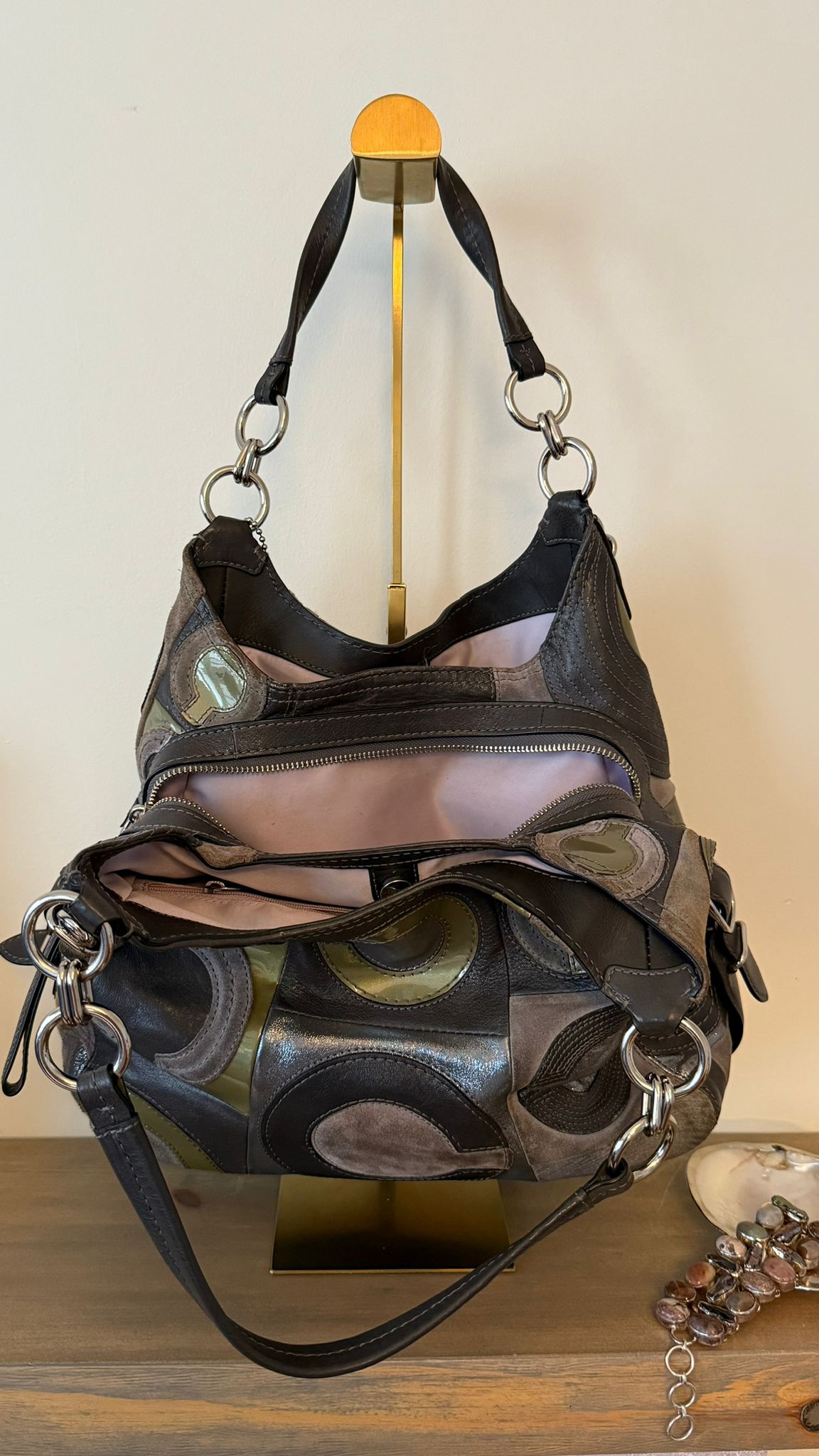 Coach Maggie Patchwork Hobo Bag