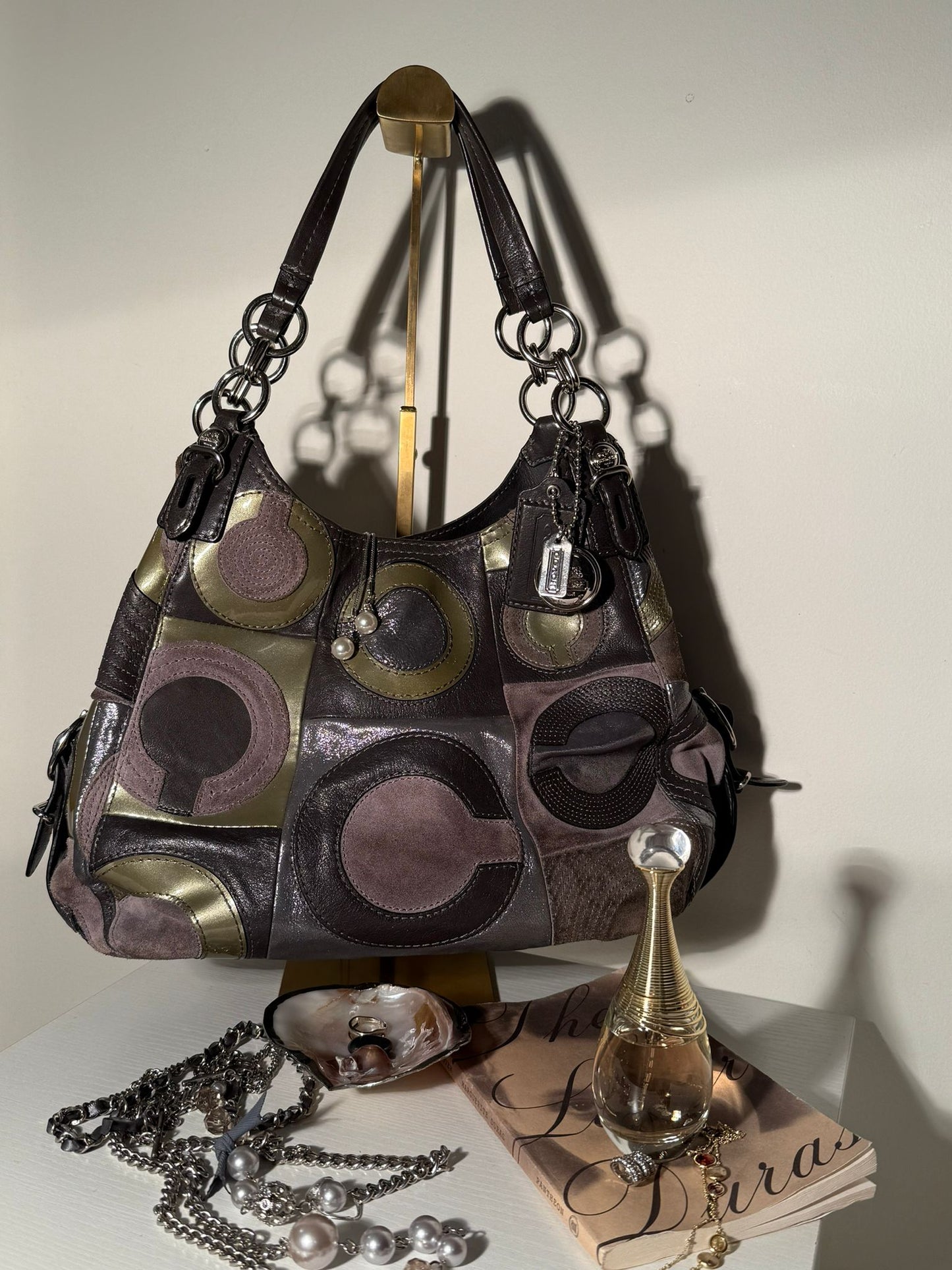 Coach Maggie Patchwork Hobo Bag