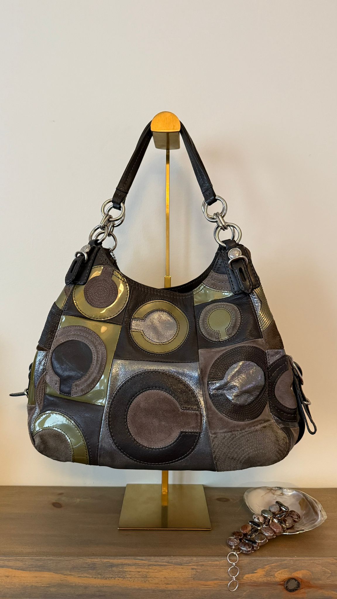Coach Maggie Patchwork Hobo Bag