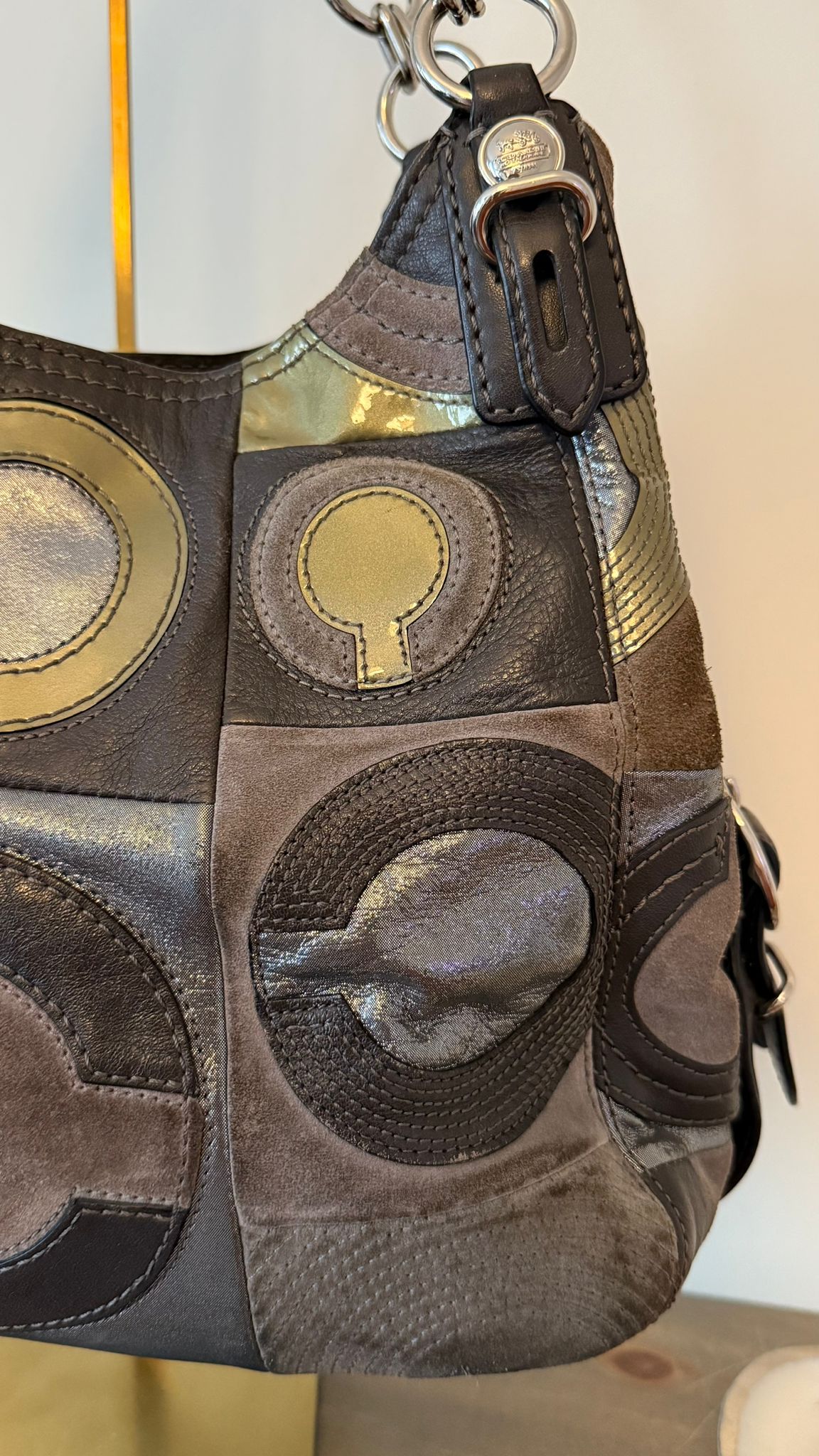 Coach Maggie Patchwork Hobo Bag