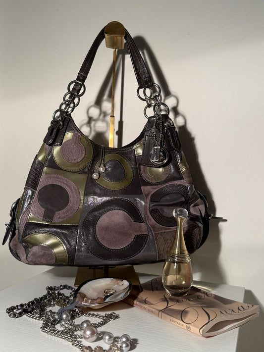 Coach Maggie Patchwork Hobo Bag