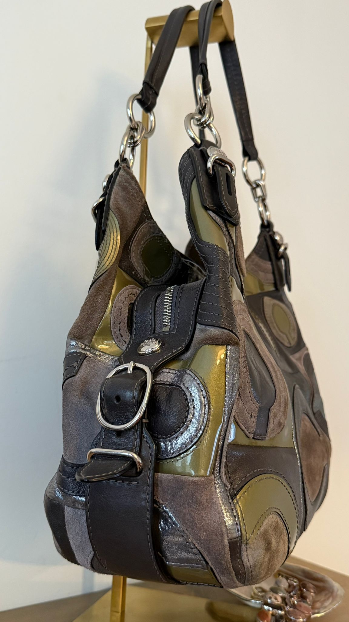 Coach Maggie Patchwork Hobo Bag