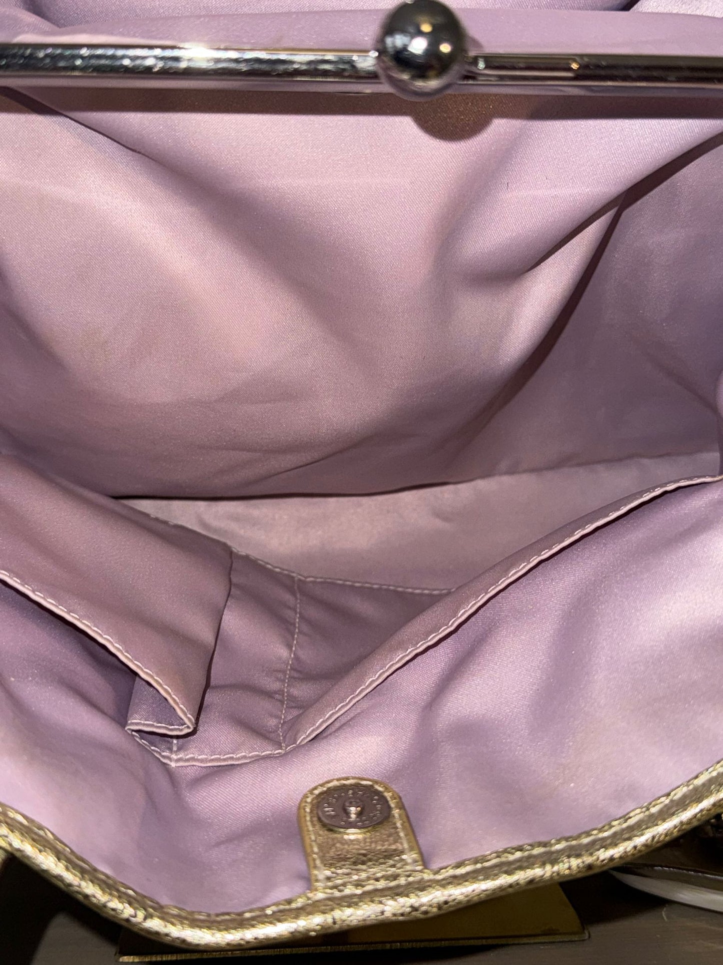 Coach Pastel Plaid Kisslock Tote