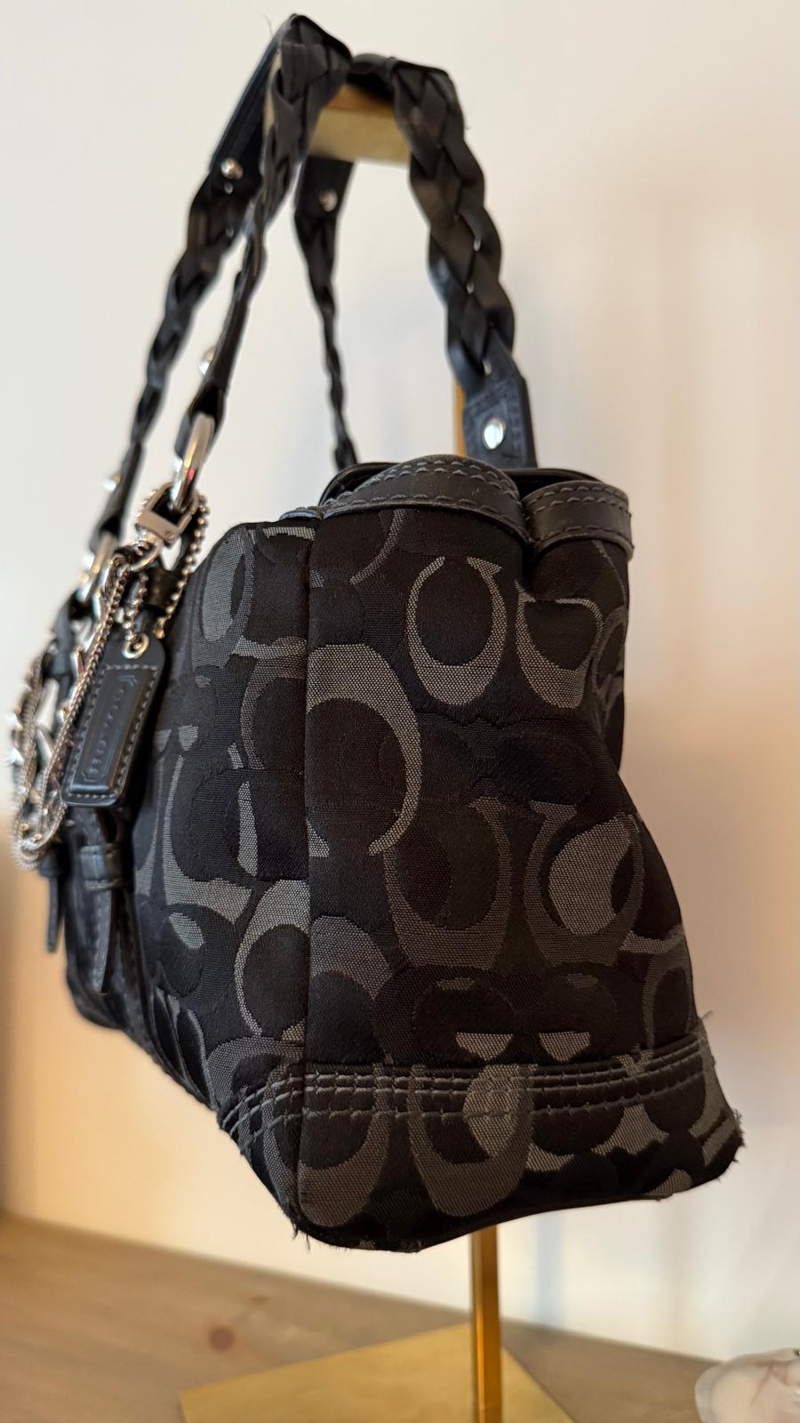 Coach Signature Black Satchel