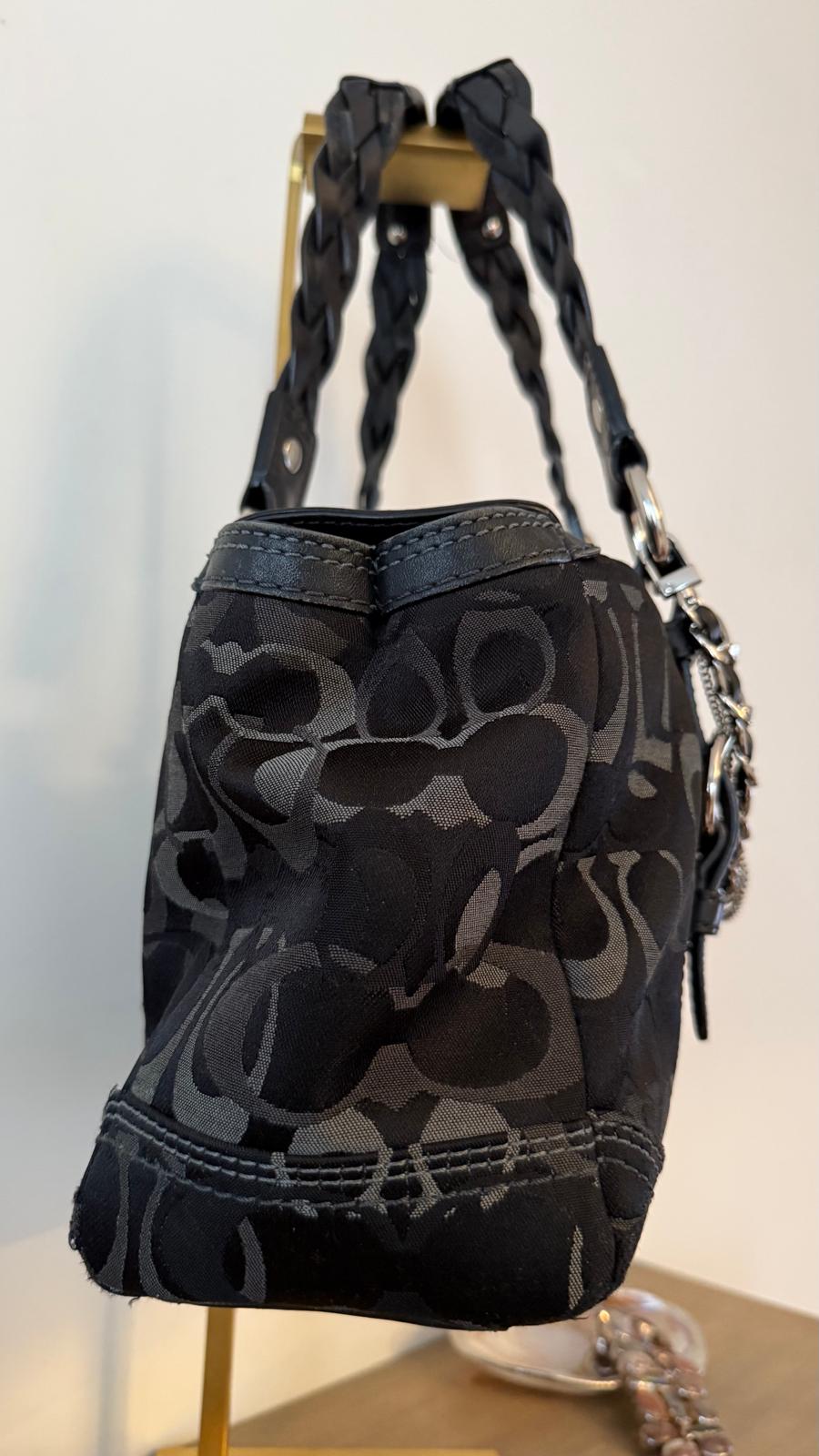 Coach Signature Black Satchel