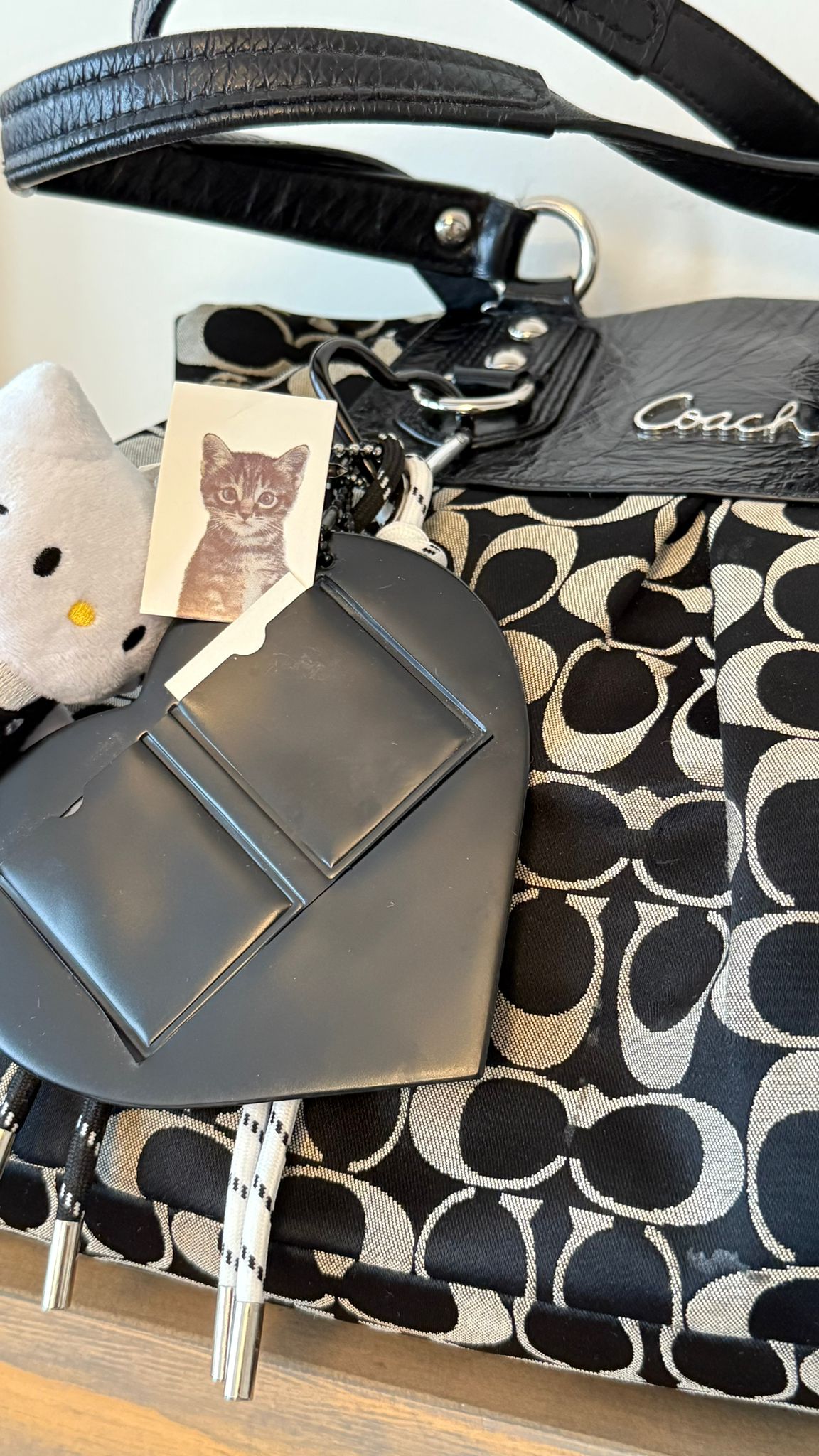 Coach Signature Black Carryall