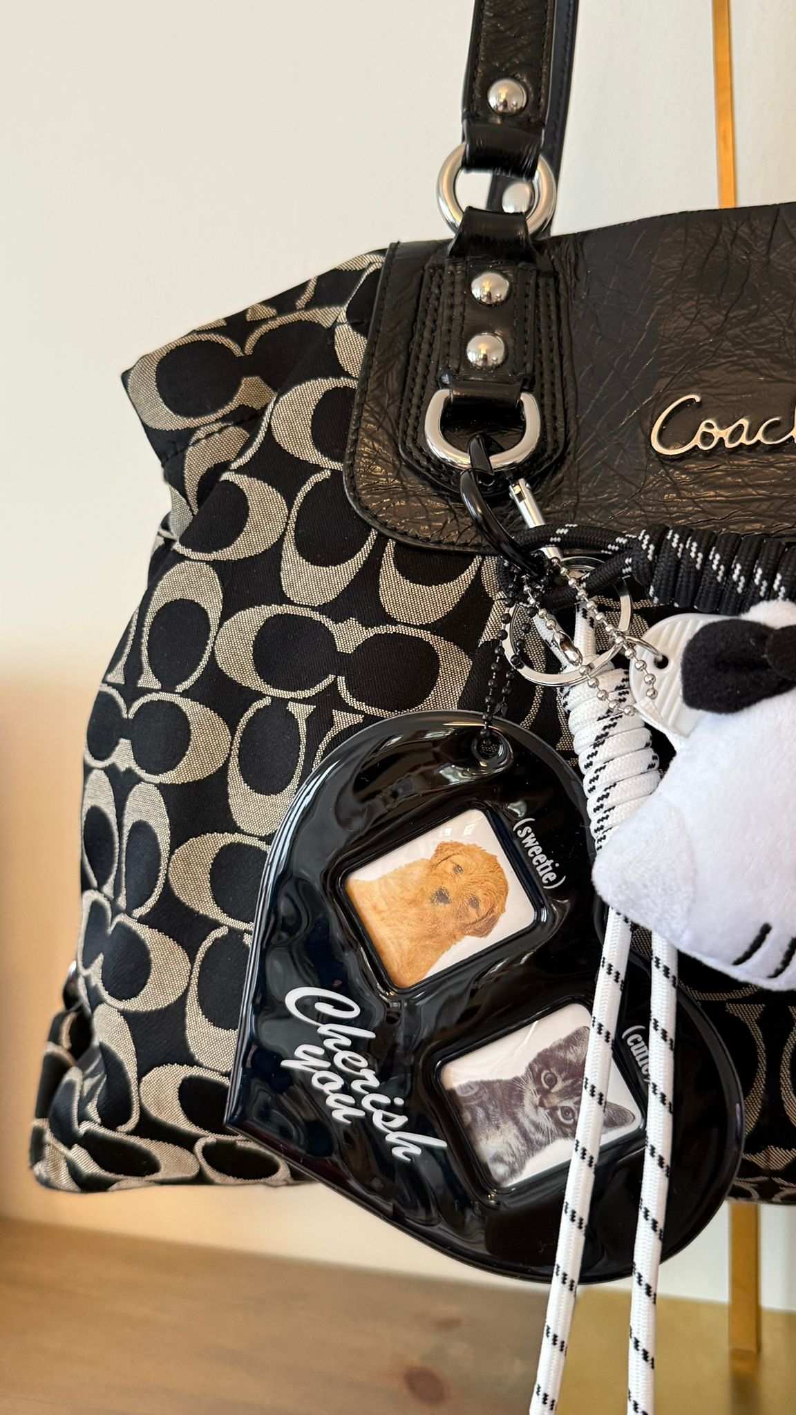 Coach Signature Black Carryall