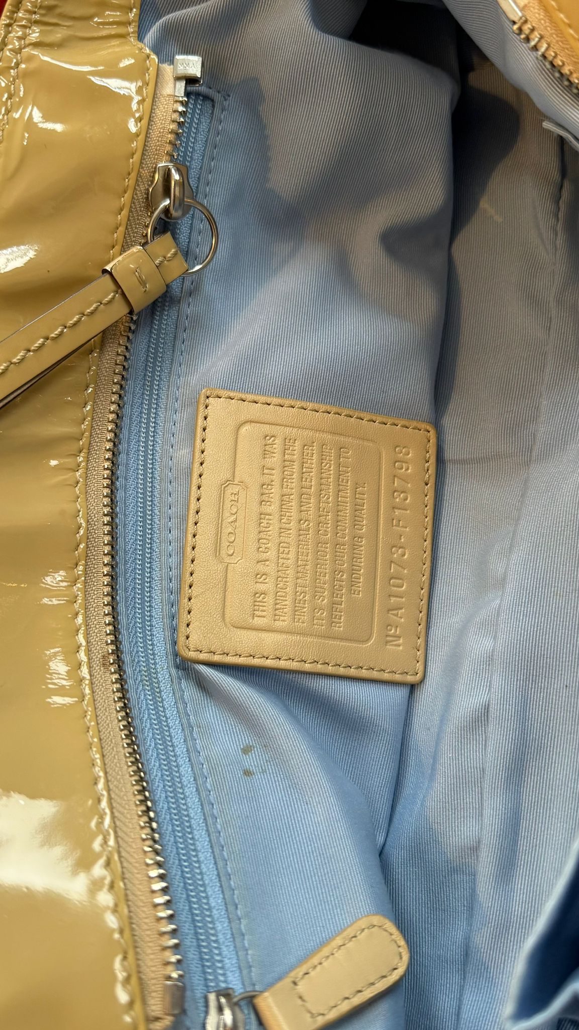 Coach Satin Multicolor Tote Bag