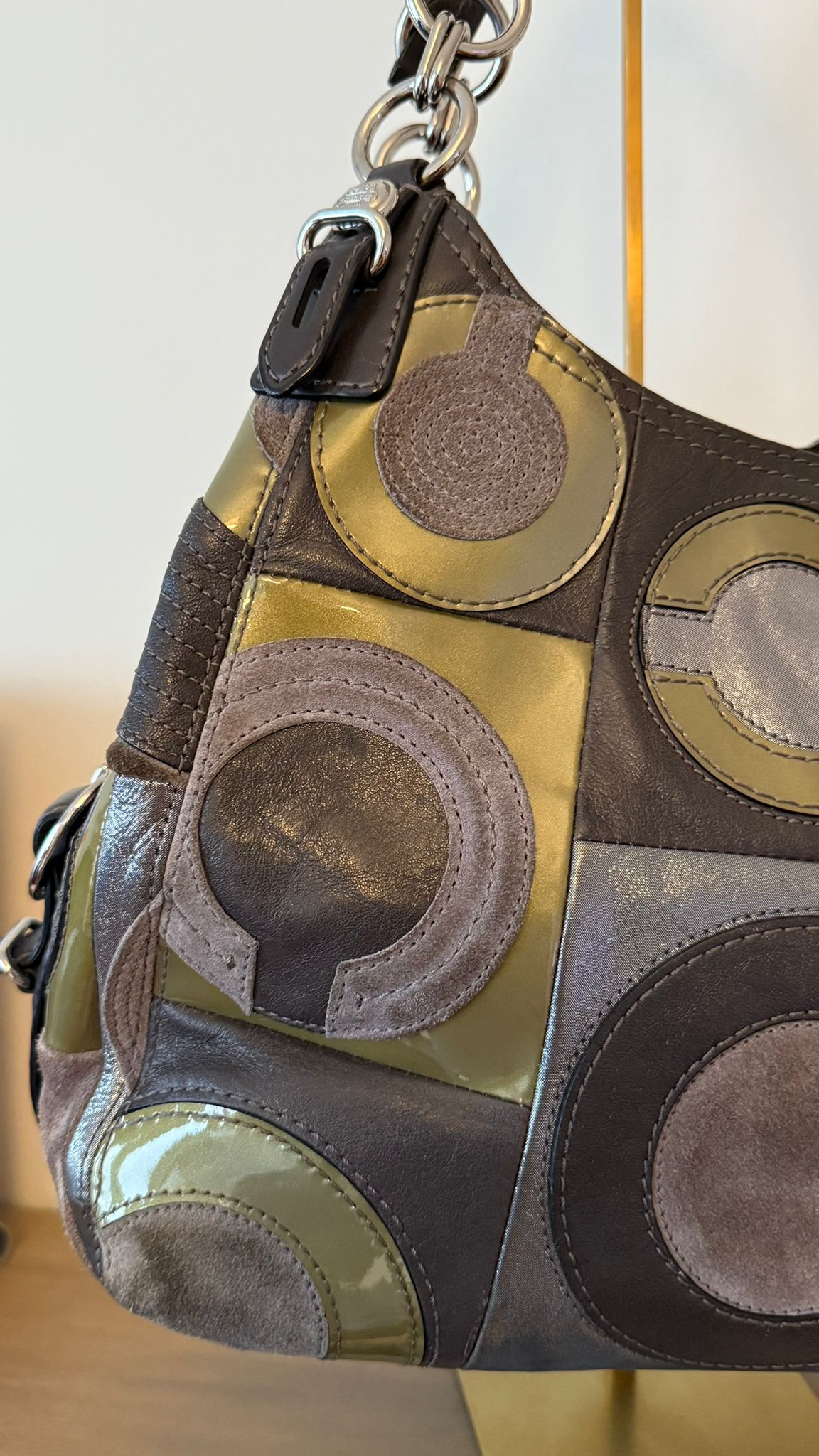 Coach Maggie Patchwork Hobo Bag