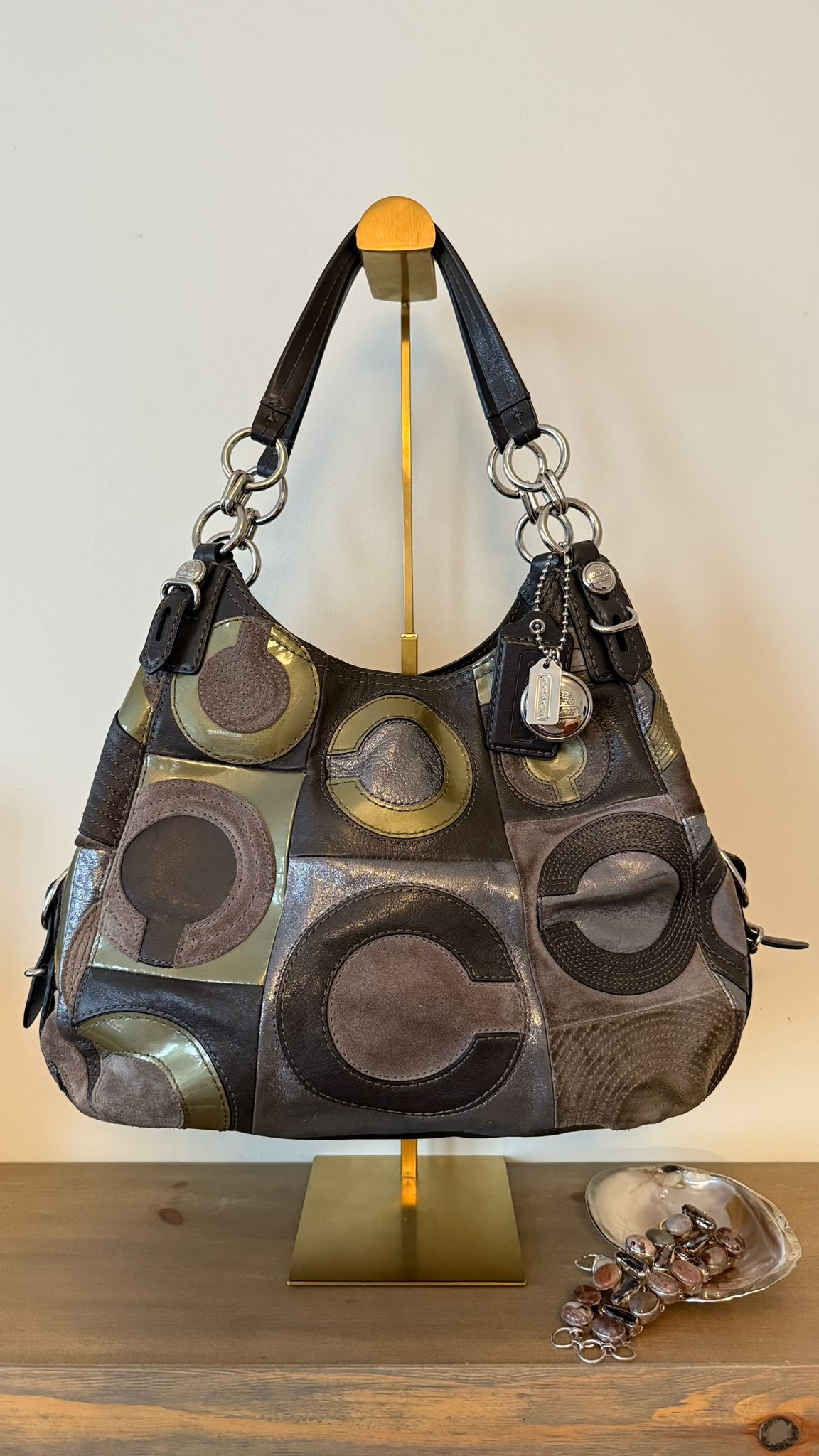 Coach Maggie Patchwork Hobo Bag