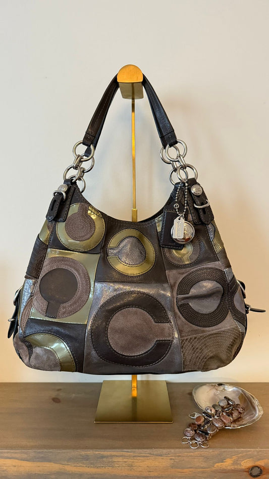 Coach Maggie Patchwork Hobo Bag