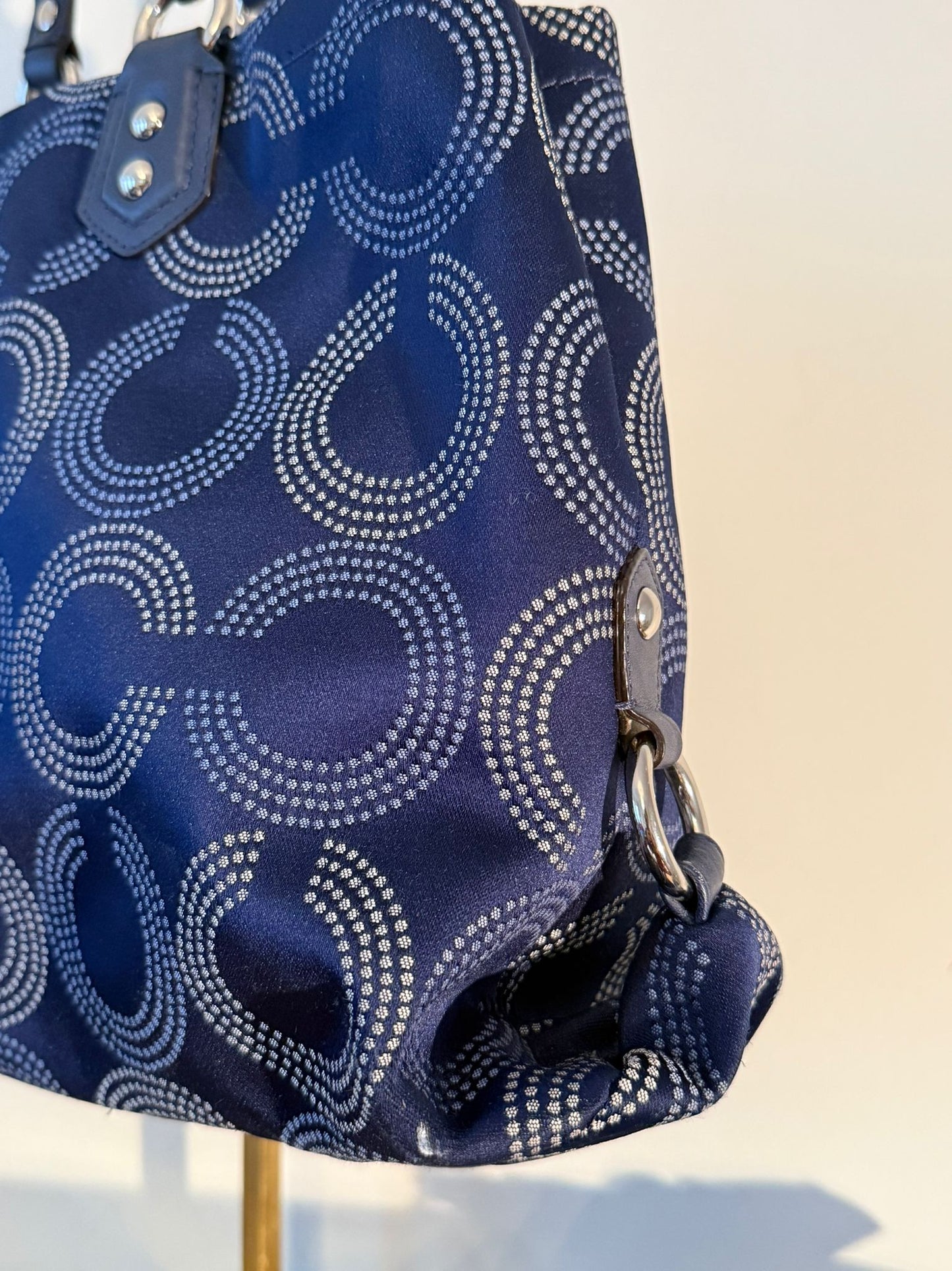 Coach Ashley Op Navy Satchel & Wallet Set