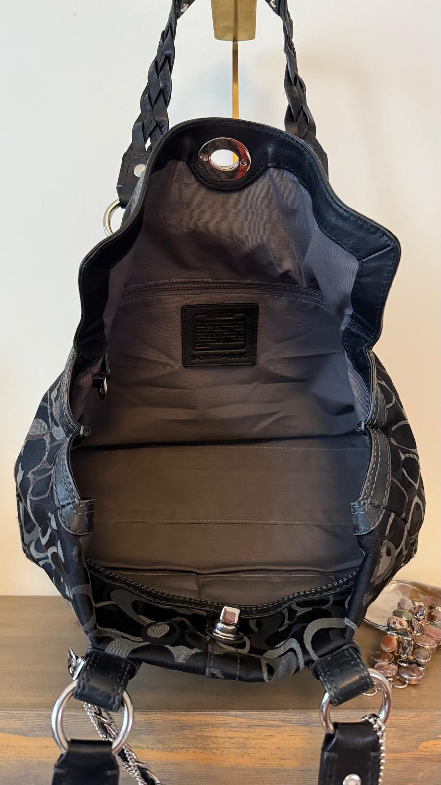 Coach Signature Black Satchel